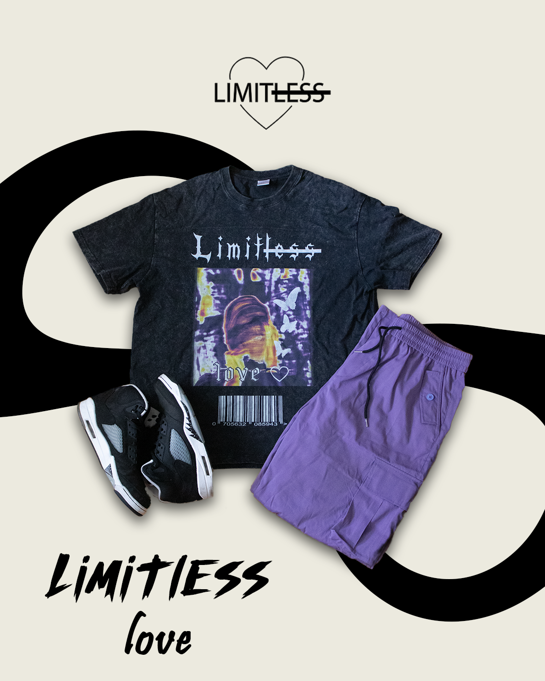 Limitless Love edition: Limitless Love Acid wash oversized unisex shirt